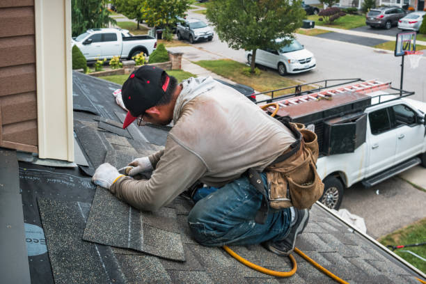 Professional Flat Roof Repair technician working in Pedro, OH